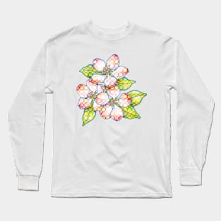 Apple Blossom Polka Dots Long Sleeve T-Shirt